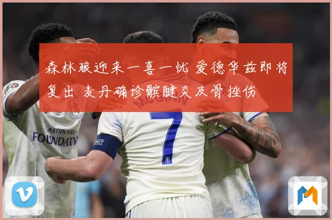 森林狼迎来一喜一忧 爱德华兹即将复出 麦丹确诊髌腱炎及骨挫伤